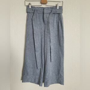 Banana Republic - Herringbone Woven Wide Leg Culottes size 0P